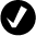 Black checkmark icon